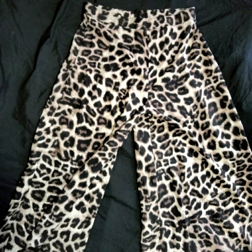 Cheetah print pants SHEIN